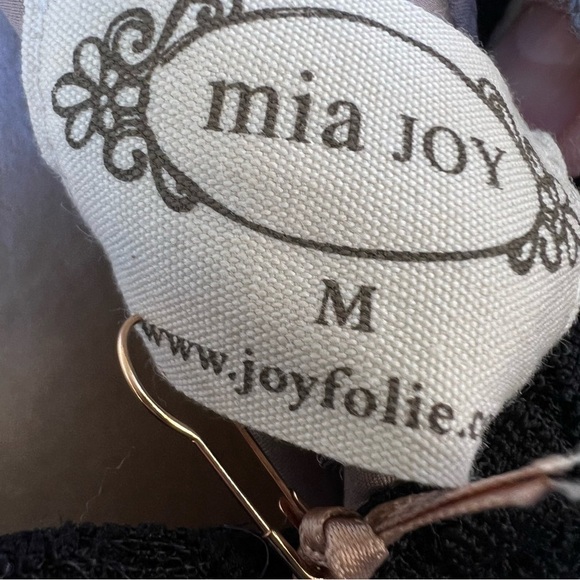 MIA JOY FAIRY GOTH BLACK LACE TIERED RUFFLE DRESS SIZE MEDIUM NWT - Picture 4 of 7